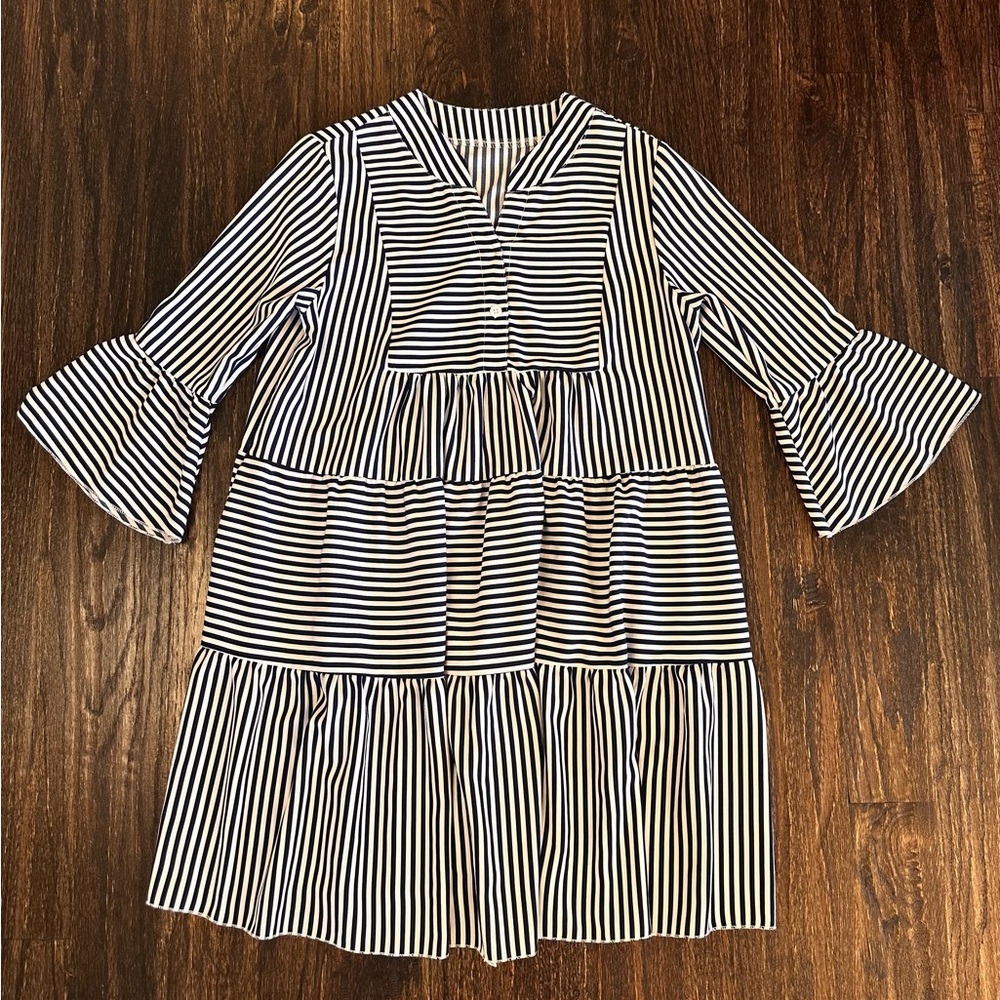 Striped Black and White Women's Top